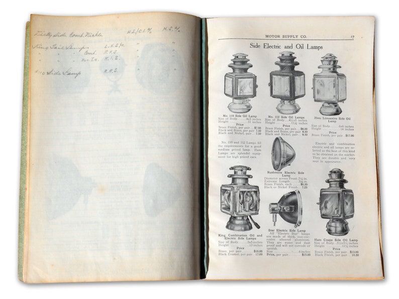 1912 Auto Parts Catalog, Vintage Auto, Reference Books, Automobilia