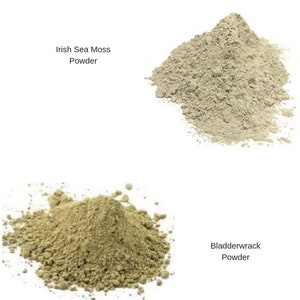 Irish sea moss + bladderwrack + burdock Root capsules/powder/ 102 minerals, all the nutrients the body require/ Jamaican Irish moss detox