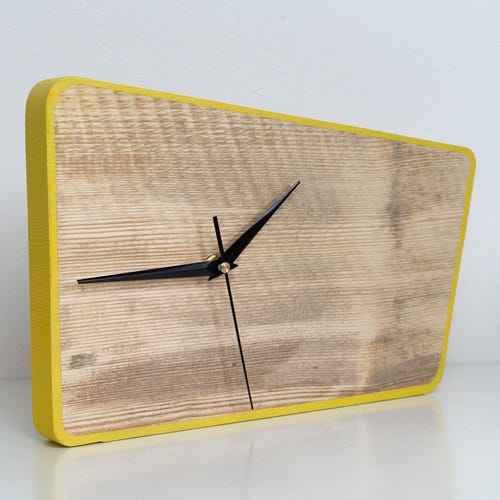 Wooden Wall Clock Vintage Style Etsy