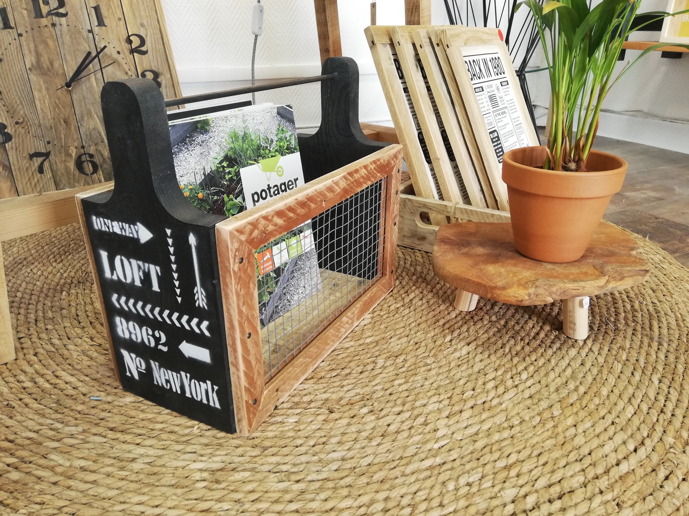 Porte Revues Bois&métal