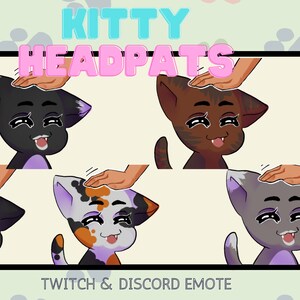 Kitty Headpat emote pack