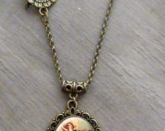 Collier cabochon Les petites sirènes