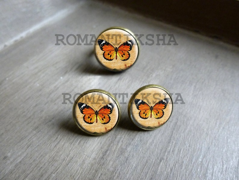 Parure cabochon r\u00e9tro vintage bijoux romantique Puces et bague