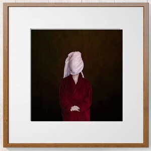 Classic portrait photo renaissance portrait photography minimal print Surreal photography art print, traditional woman portrait fine art image 5