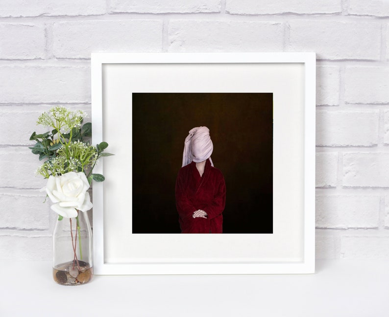 Classic portrait photo renaissance portrait photography minimal print Surreal photography art print, traditional woman portrait fine art image 3