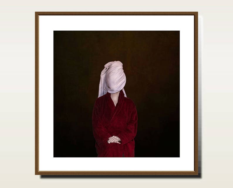 Classic portrait photo renaissance portrait photography minimal print Surreal photography art print, traditional woman portrait fine art image 4