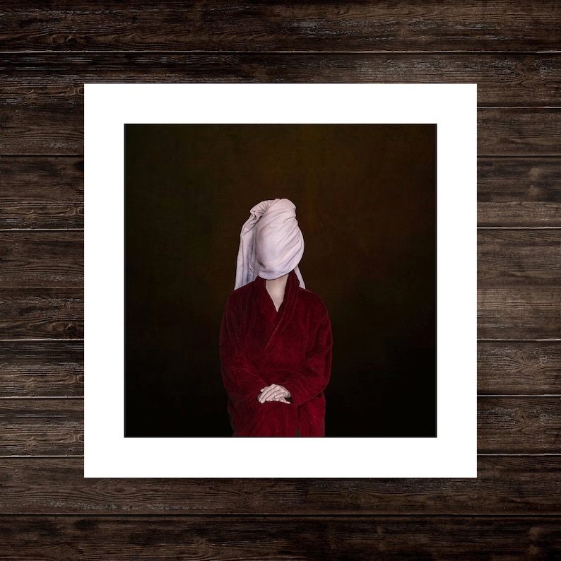 Classic portrait photo renaissance portrait photography minimal print Surreal photography art print, traditional woman portrait fine art image 1