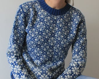 Icelandic jumper Fair Isle sweater Handmade pullover