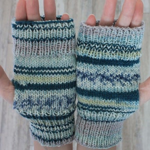 Arm warmers Fingerless gloves Hand warmers Hand knitted texting gloves READY TO SHIP image 5