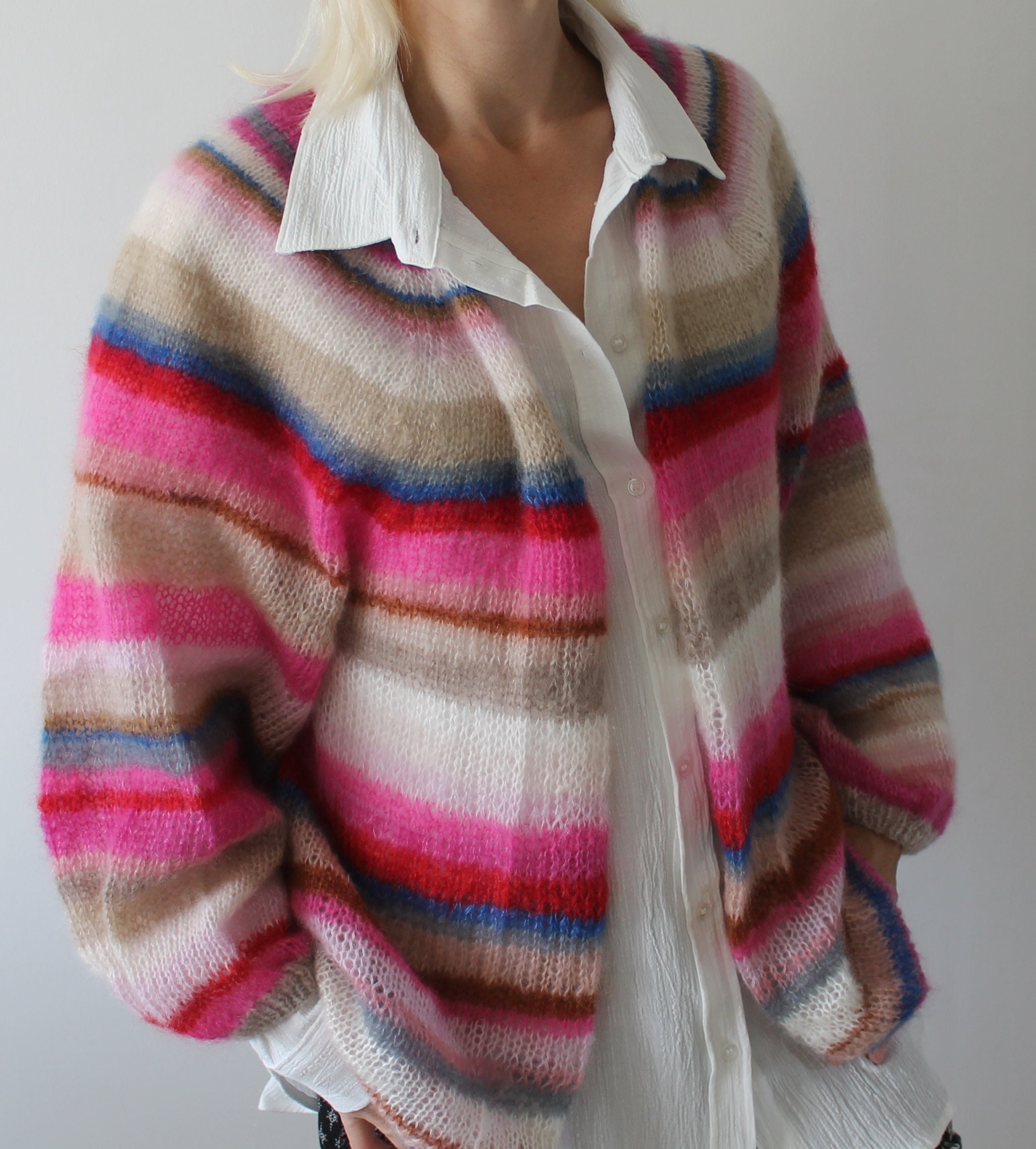 Rainbow Cardigan - Etsy
