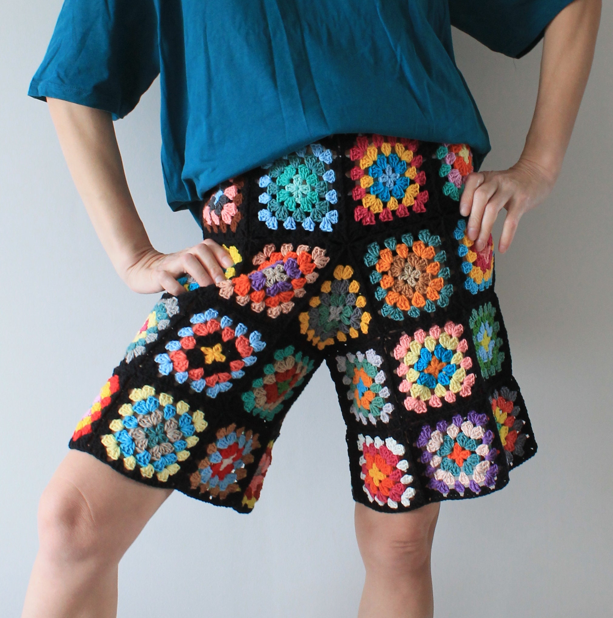 CROCHET SHORTS PATTERN Vintage 70s Crochet Gym Shorts Crochet
