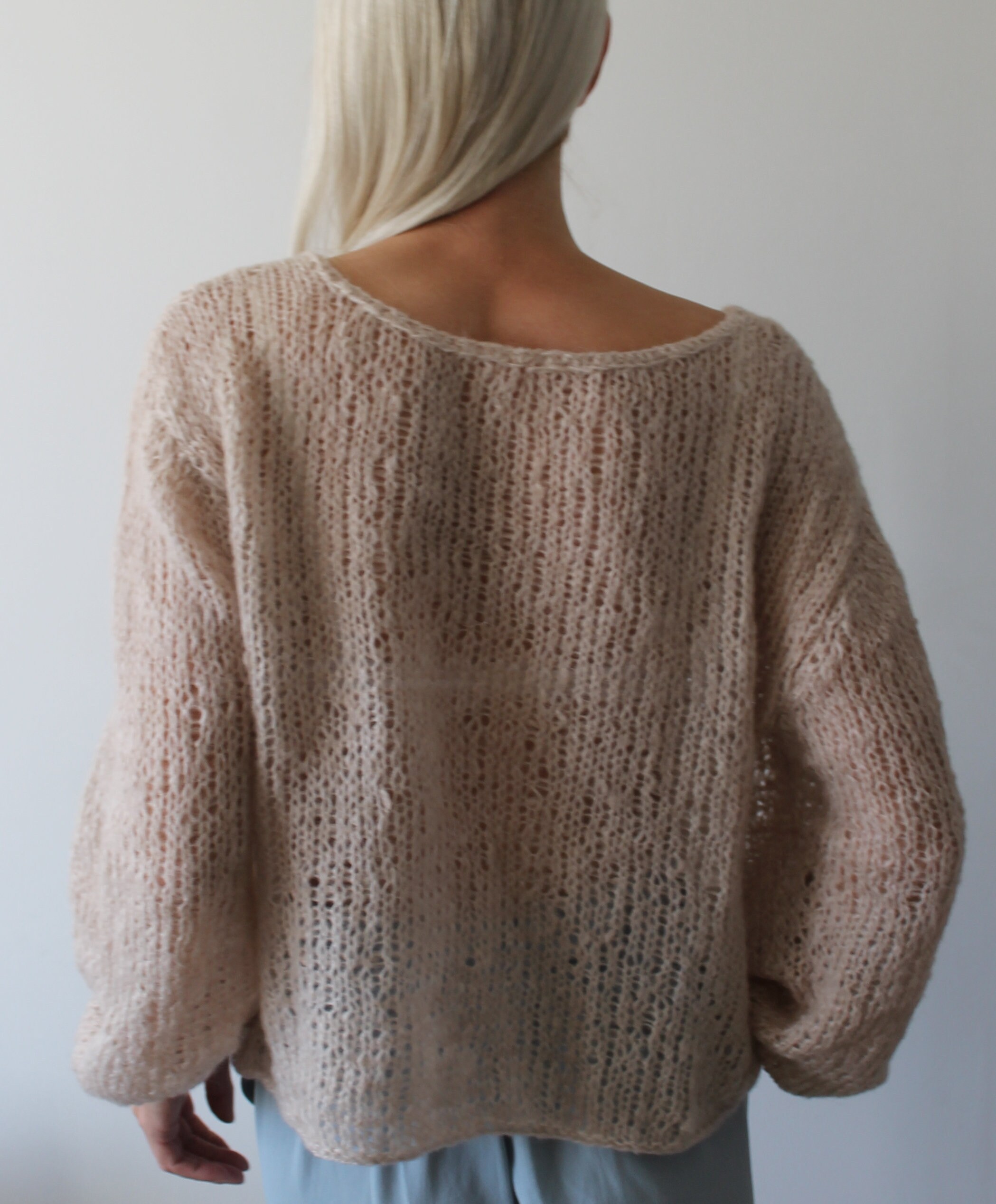 BABY SURI ALPACA SHEER KNIT P/O #LIGHT GREEN [A24AP03AK]