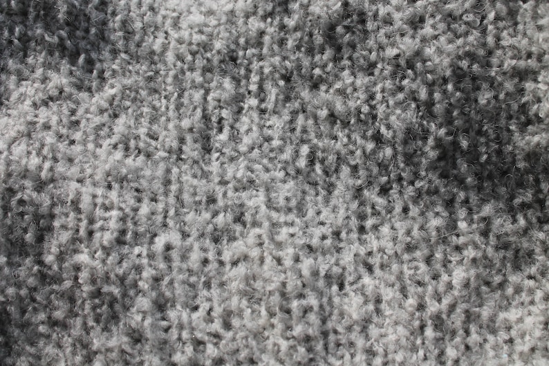 Knitted long sleeveless women/'s cardigan vest in gray alpaca wool ready to ship