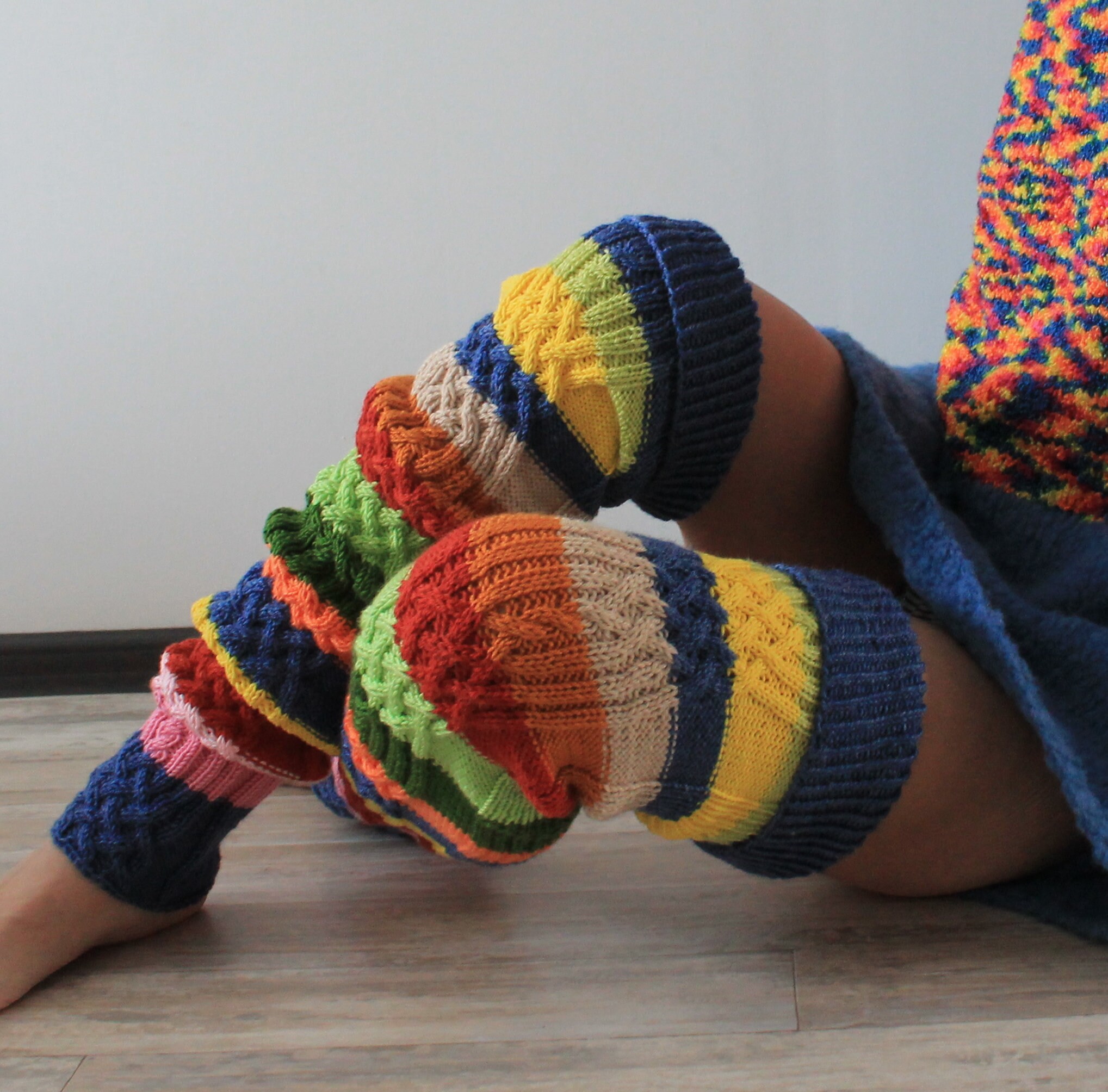 Thigh High Leg Warmers Cable Knit Leg Warmers Handmade Etsy