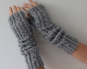 Long fingerless gloves Handmade gloves Arm warmers Photographer gift