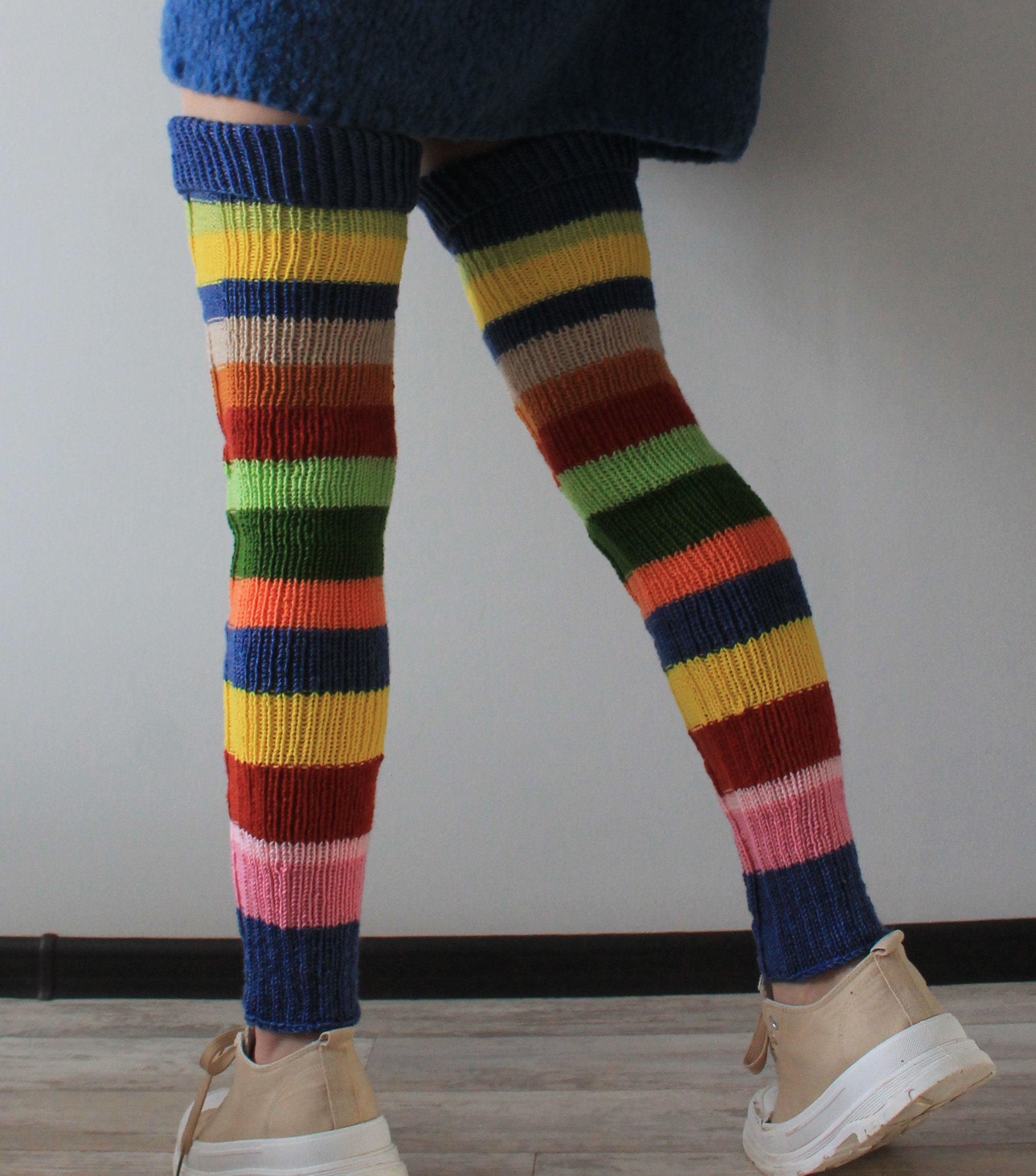 Thigh High Leg Warmers Cable Knit Leg Warmers Handmade Etsy