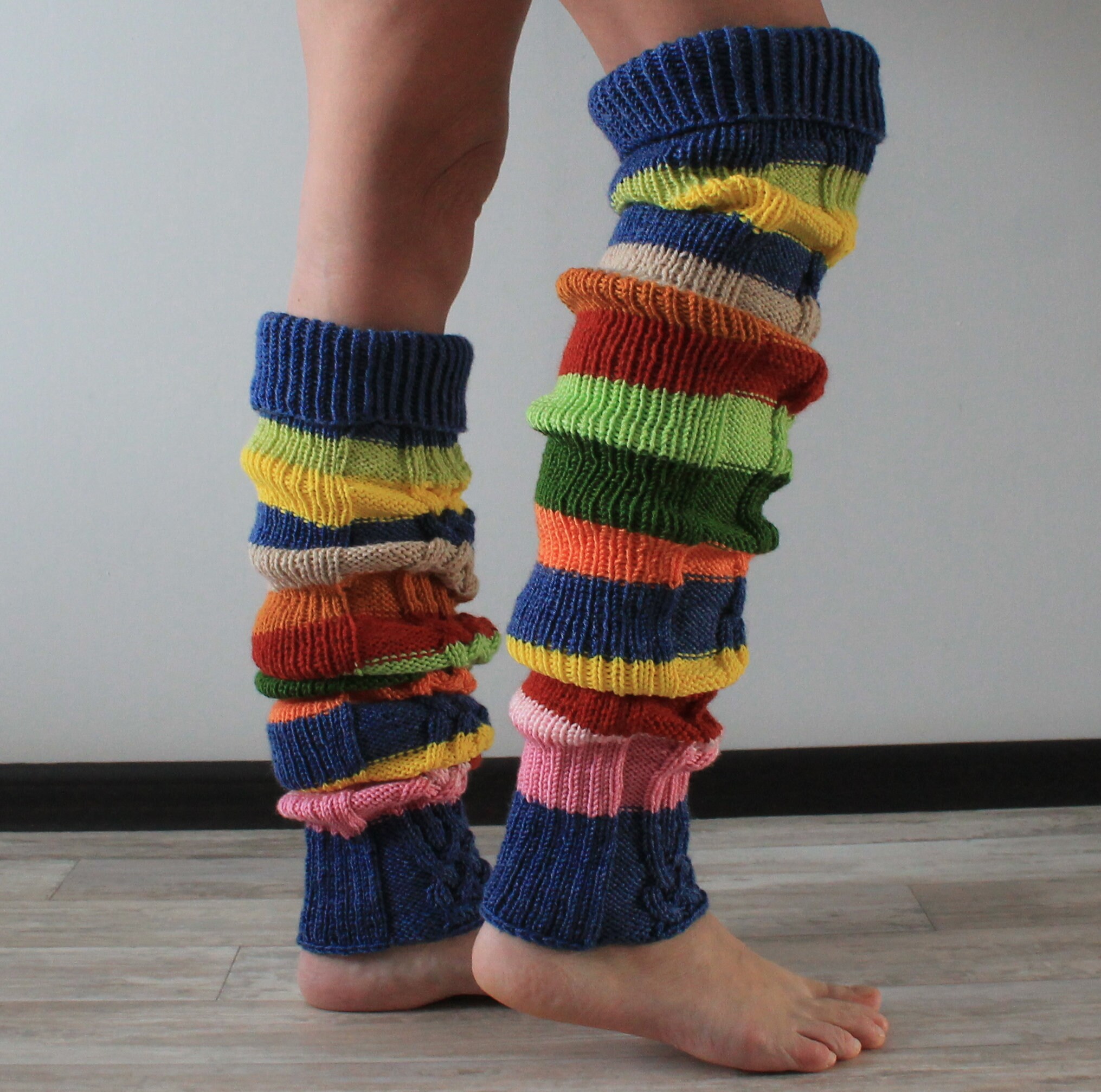 Thigh High Leg Warmers Cable Knit Leg Warmers Handmade Etsy