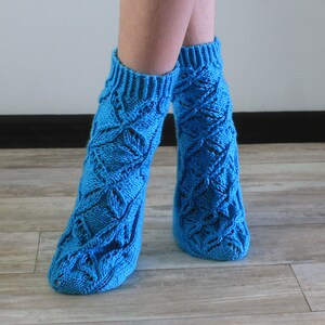 Handmade wool socks Hand knit socks Lace socks Knitted boot socks Knit sheer socks READY TO SHIP