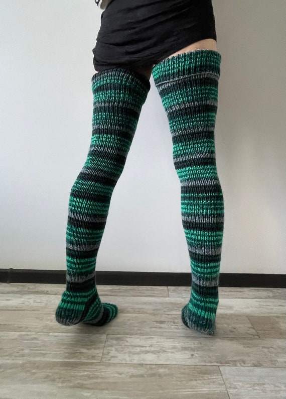 Chaussettes hautes mi cuisses femme laine hotsell