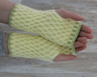 Handmade fingerless gloves womens Arm warmers Knitted hand warmers READY TO SHIP