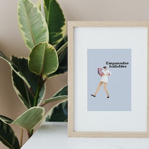 Empanadas bailables, empanadas and dancing, colombian wall art, spanish quotes, home decor, printable wall art, espanol