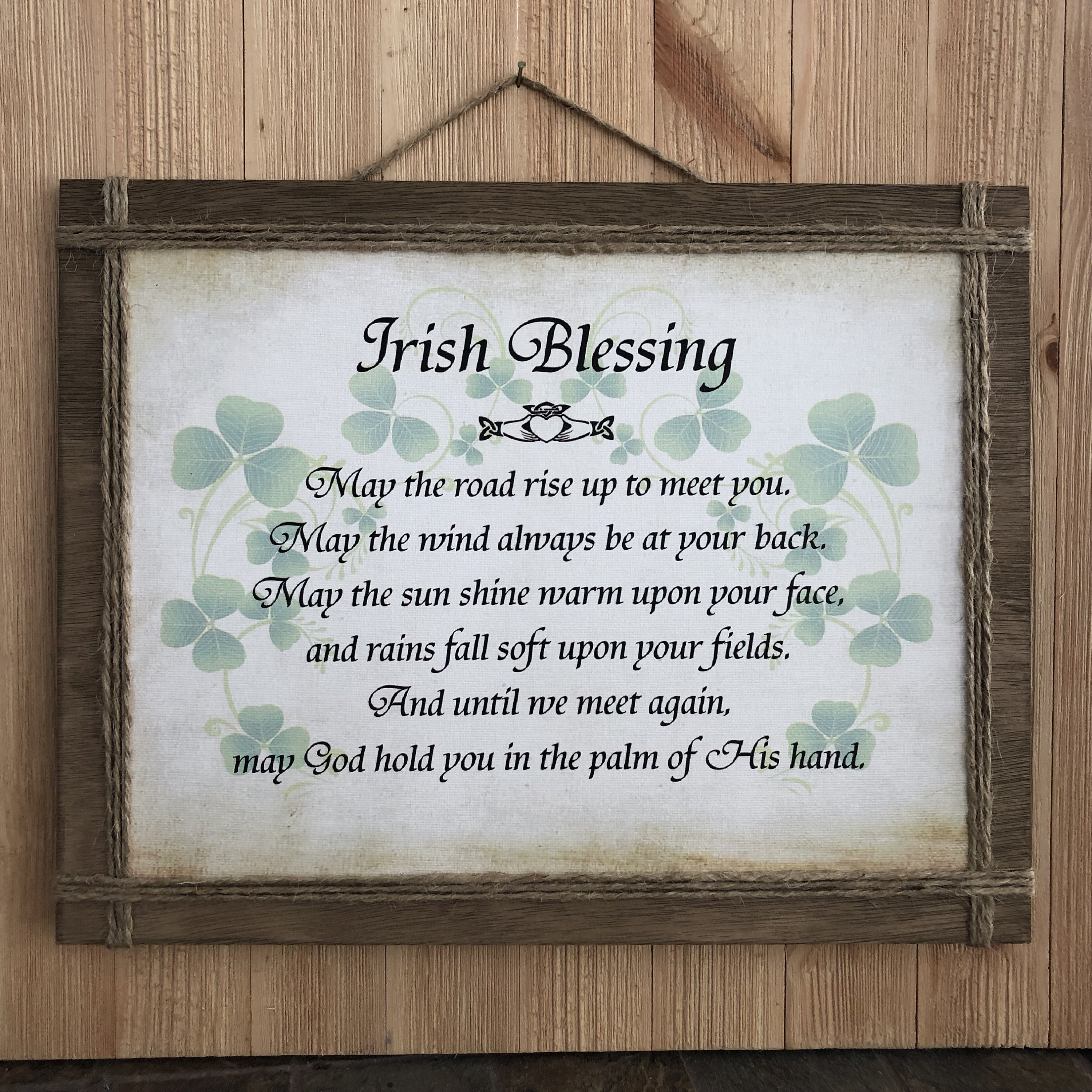 Inspirational Signs Blessing Sign Irish Blessing Inspirational Quotes Irish Sayings