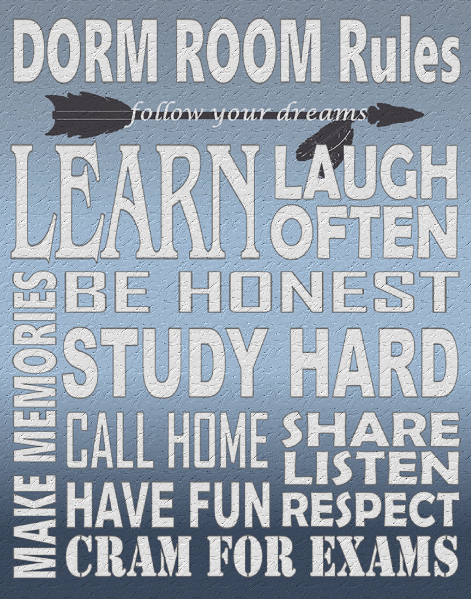 Dorm Room Rules Dorm Sign Dorm Room Decor Dorm Sign Dorm Etsy