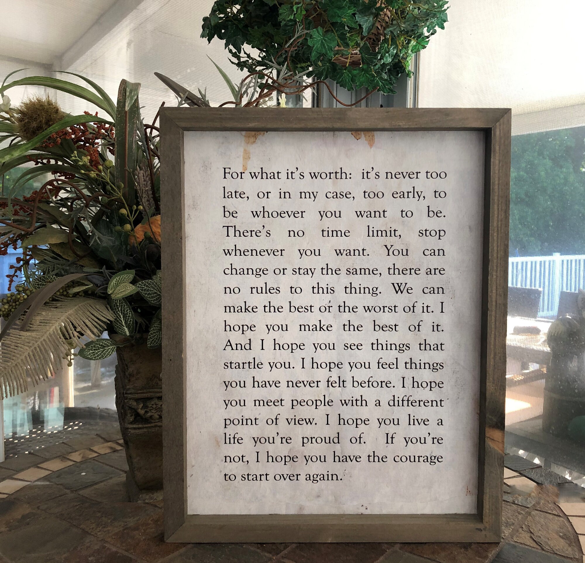 For What It's Worth Benjamin Button Quote F Scott Etsy