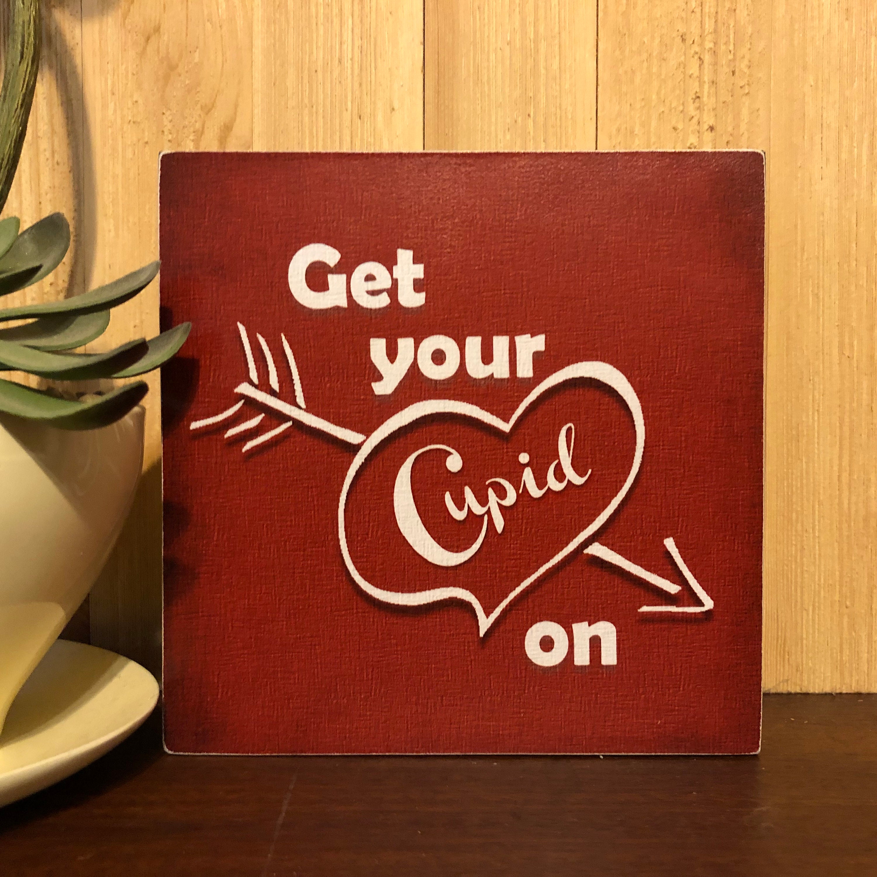 Cupid Valentines Day Photo Door Cover ~ Hit Me With Your Best Shot Photo Favor