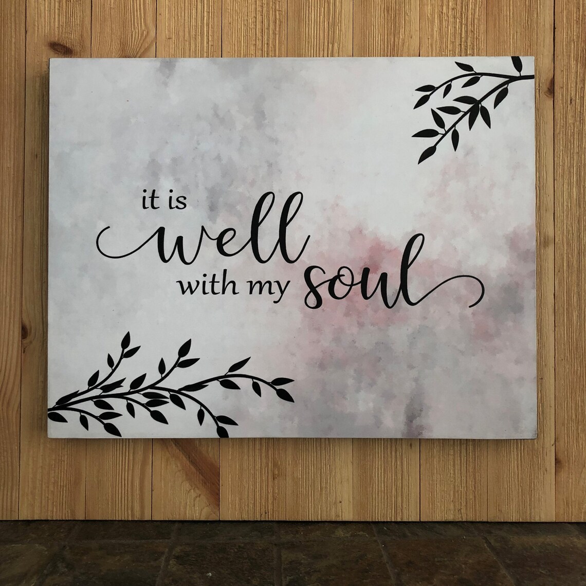 It is Well With My Soul Wood Sign Home Decor Christian Etsy
