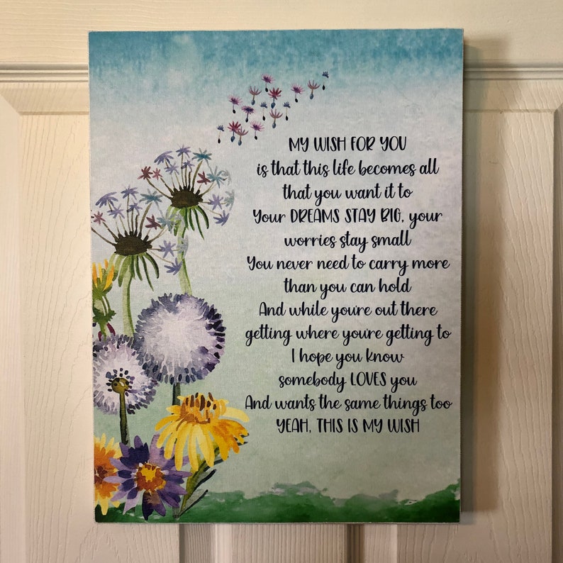 My Wish For You To my Daughter Sign Graduation Gift for