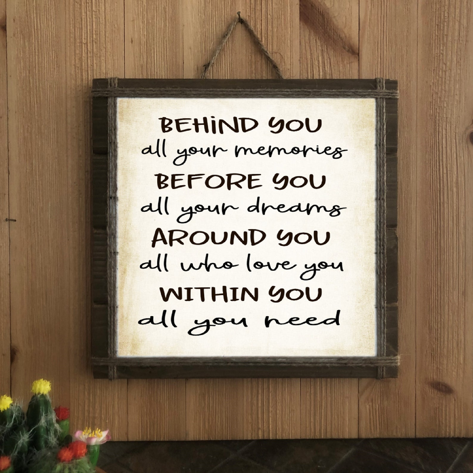 Behind You All Your Memories Memories Wood Sign Wall Art | Etsy