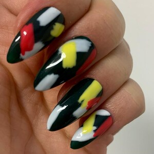 Modern Minimalist style nail | Reusable press on nails | Stiletto Oval Almond Square Coffin Balerina | Long Medium Short | Pressons | Custom