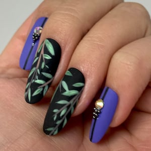 Modern Bold style nail | Reusable press on nails | Stiletto Oval Almond Square Coffin Balerina | Long Medium Short | Pressons | Custom