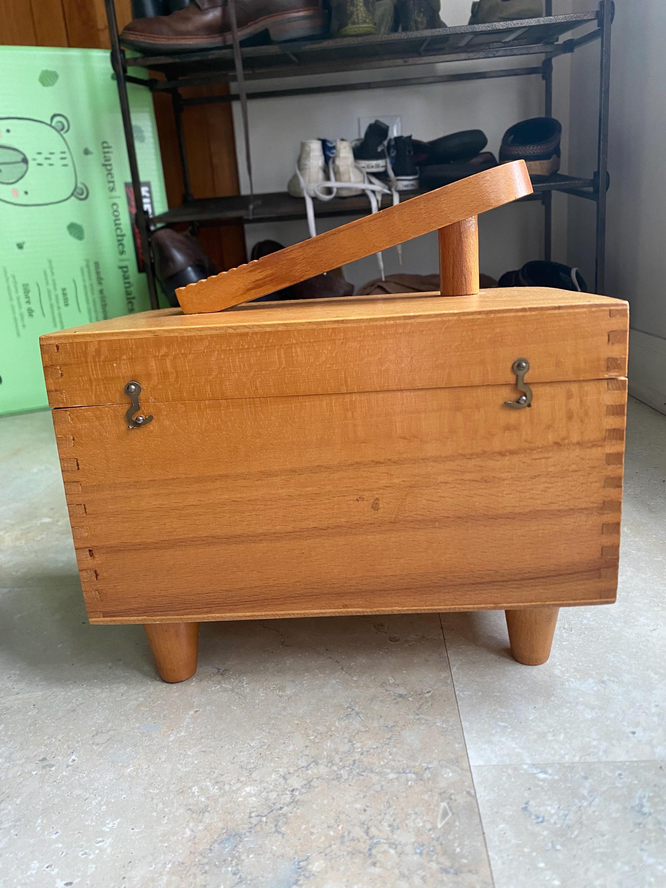 Vintage Shoe Shine Box Made in Romania