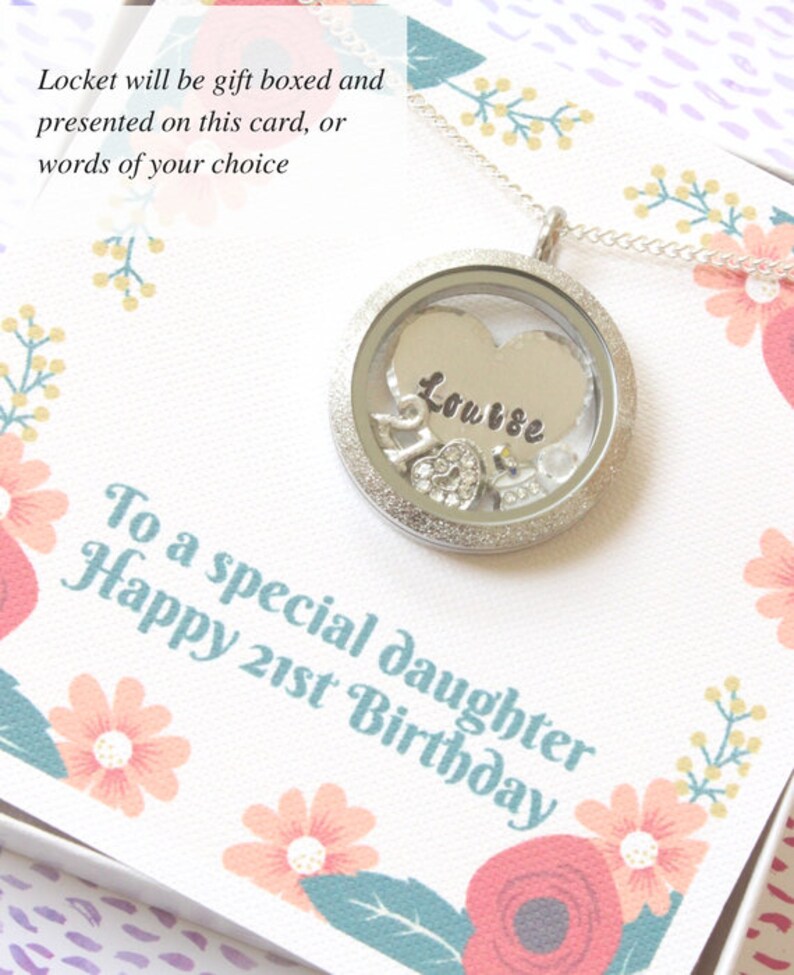 Personalized 21st Birthday Necklace for Daughter 21st Etsy