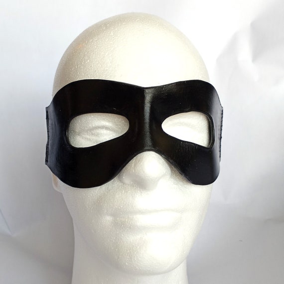 Black Molded Leather Mask Cloth Tie the Ranger TV / Etsy