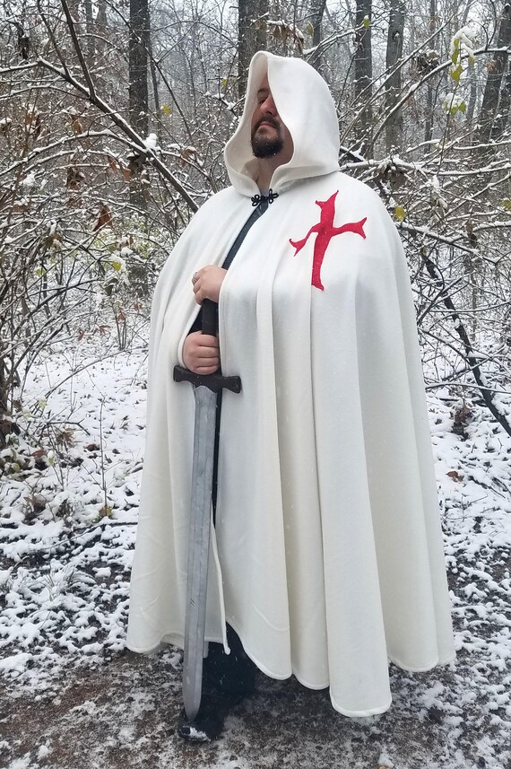 Brand New Wintry White Renaissance Medieval Cape