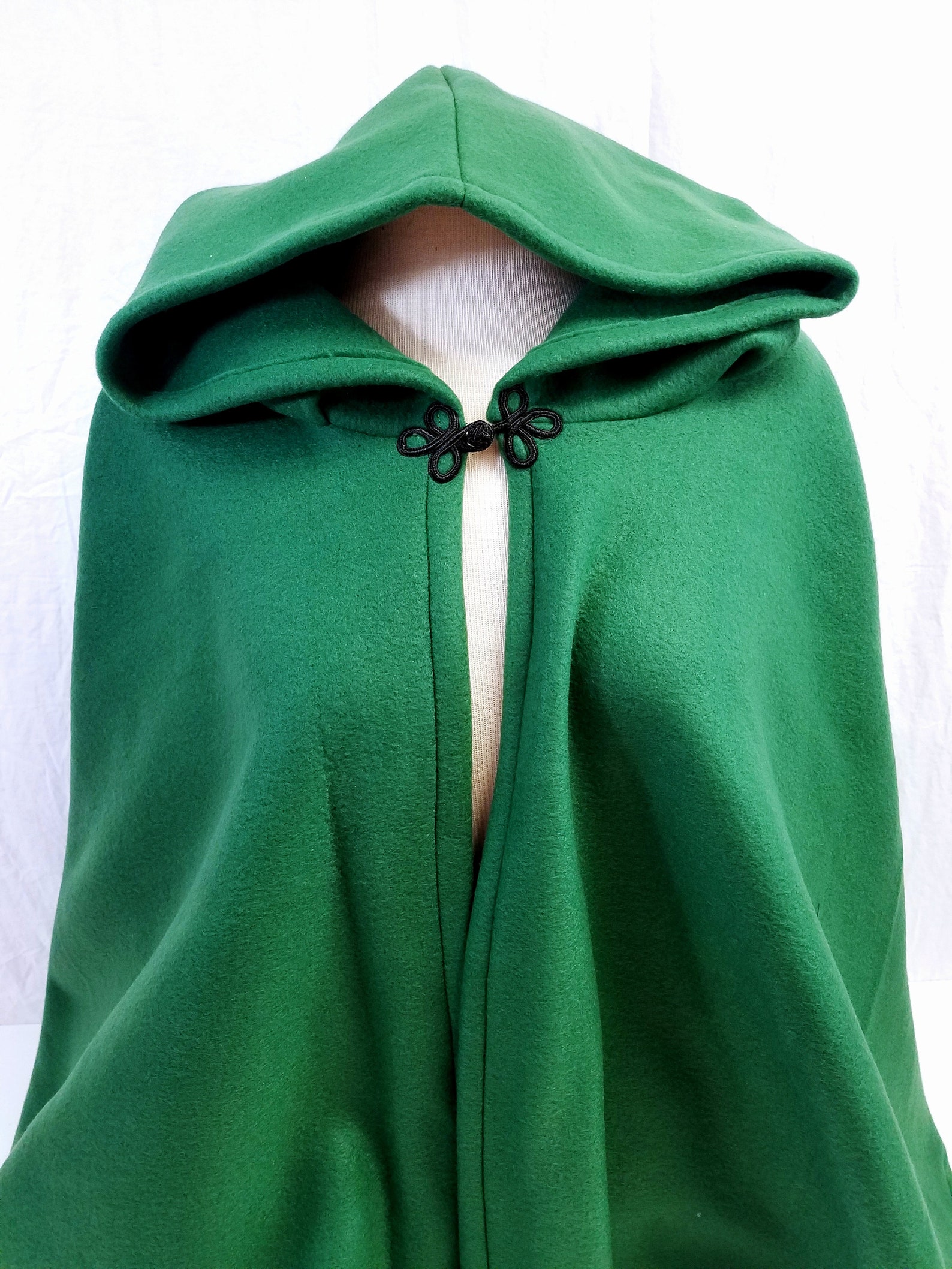 Short Fleece Cloak Hunter Green Full Circle Cloak Cape With Etsy