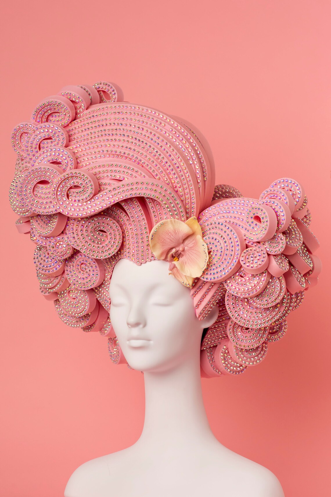 Crystal foam wig diamond edition pink Etsy