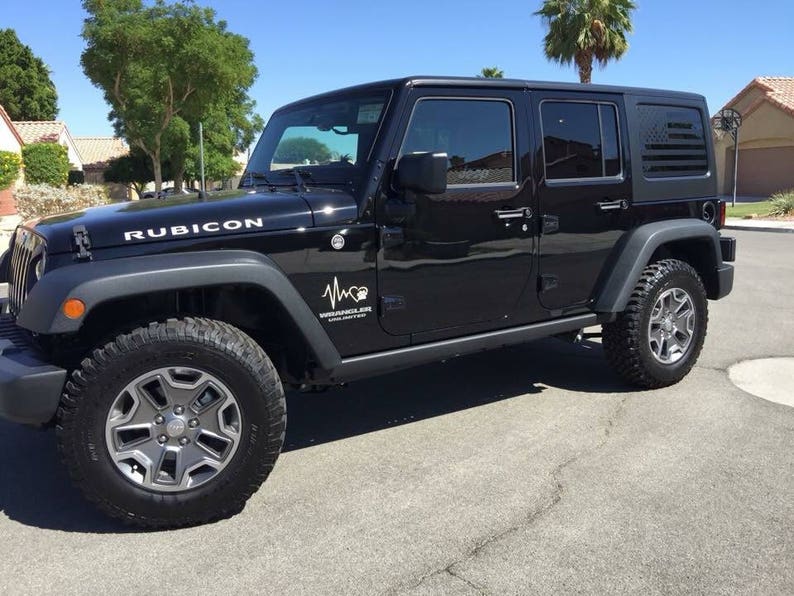 Jeep Flag Decals Jeep JKU JK Wrangler Back Window American Etsy