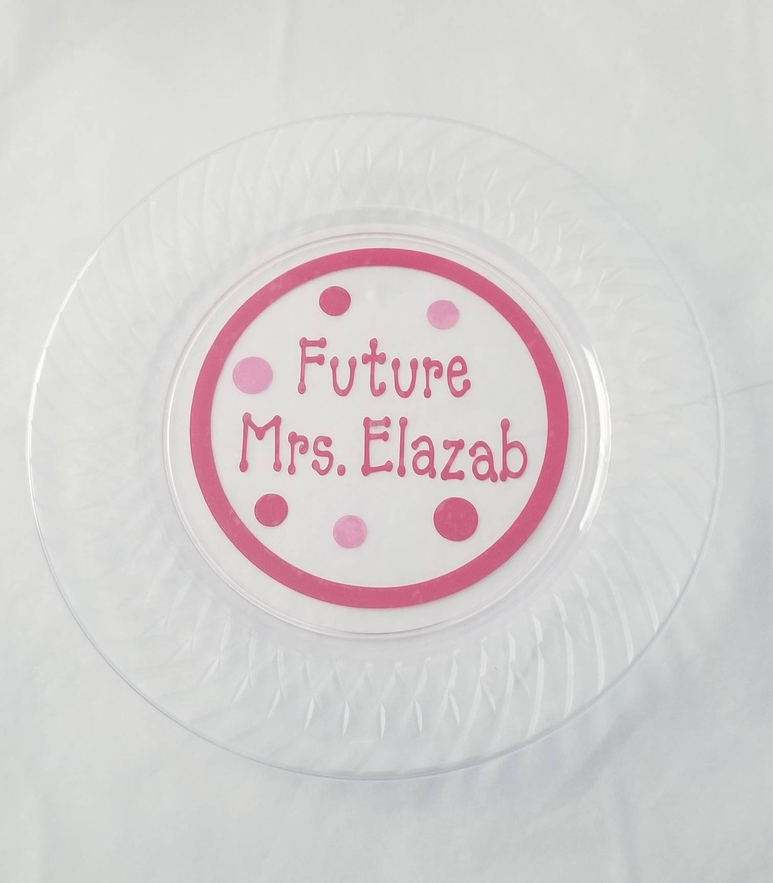 10 Personalized Plates Custom Plastic Plates Birthday Party Etsy