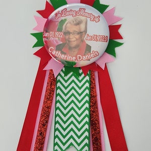 3 inch Button, In Loving Memory, Rest in Peace, Bereavement Button with free shipping!