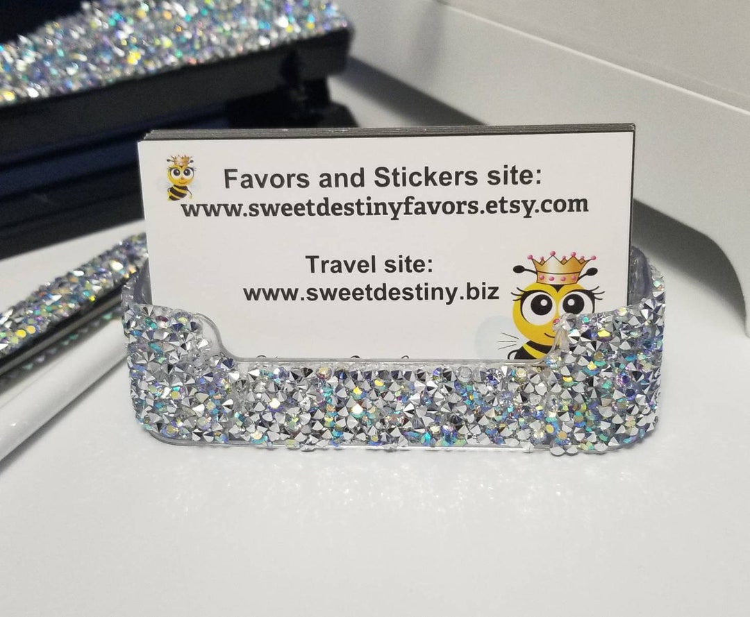Crystal Bling Business Card Holder With FREE SHIPPING in a Etsy