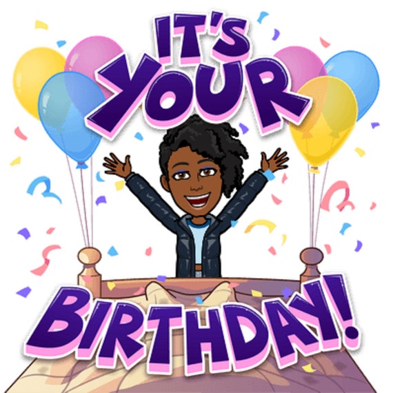 14 Colorful Happy Birthday African American Stickers Free - Etsy