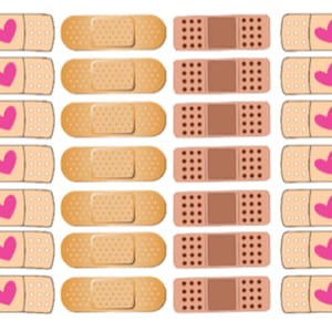 Band-aid stickers for all of lifes&#39; little boo boos. Use in planners and scrap booking