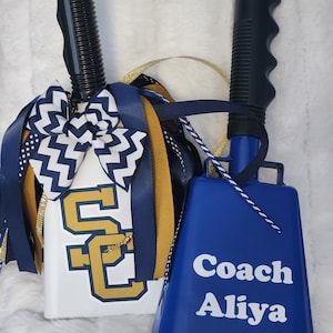 Sports Team Cowbell, Spirit Cowbell, Graduation, Football Cowbell and FREE SHIPPING