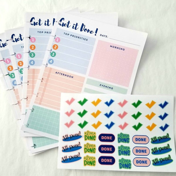 Agenda 52 Inserts Etsy