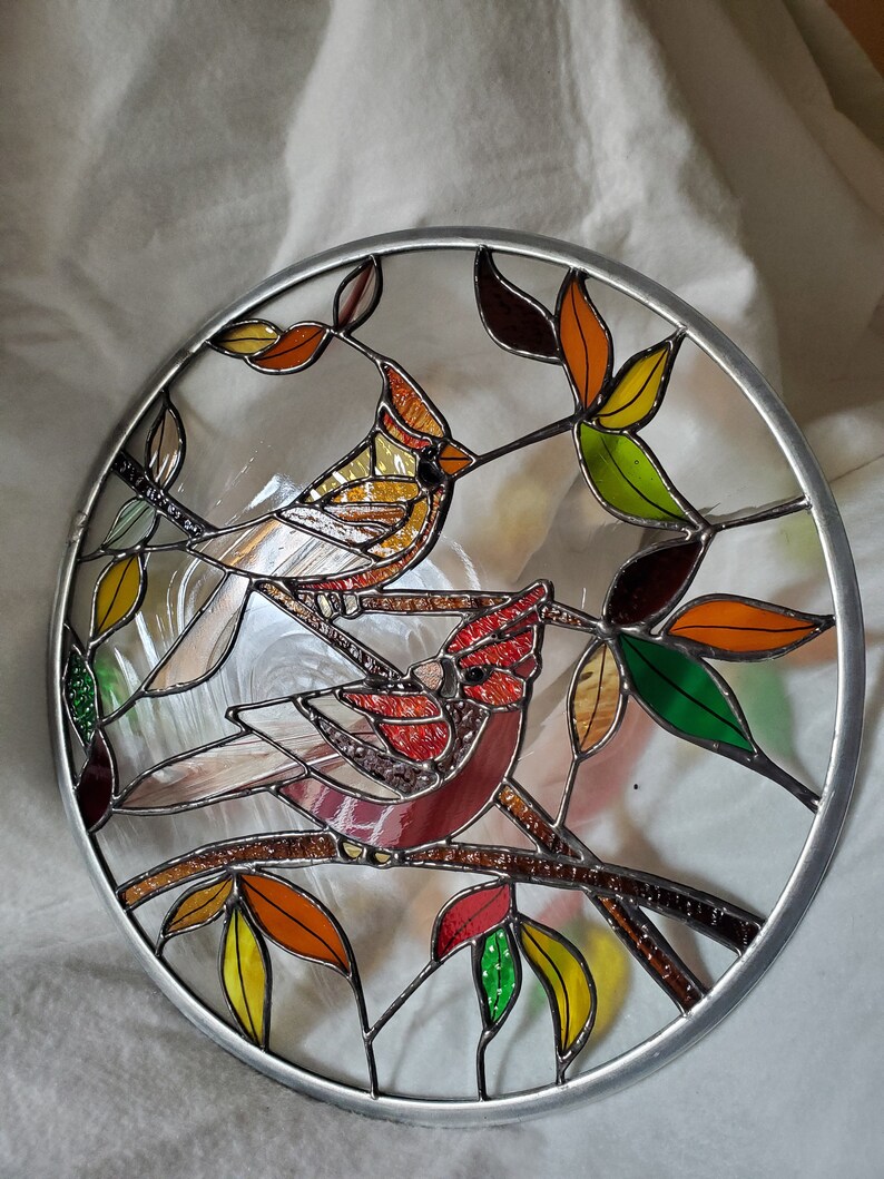 Round Top Fall Cardinal Fall Cardinals - Etsy
