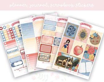 A la carte Fairest Of Them All Planner Sticker Kit, Vertical Planner, Journaling, Scrapbook Stickers